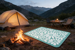 Tapis de camping portable écologique, imperméable, résistant à l'humidité, durable, élégant, pour l'extérieur, la plage et les voyages - Product Image 5
