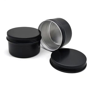 Logotipo de personalización de fábrica, <span class=keywords><strong>lata</strong></span> redonda de aluminio plateado negro, 500ml, 101mm * D83mm, logotipo de impresión en <span class=keywords><strong>la</strong></span> tapa, contenedor de Metal para té - Product Image 3