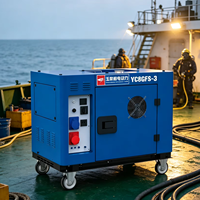 Générateur diesel monophasé super silencieux 8kW 9kW Max, groupe électrogène portable AVR, réservoir de carburant 25L, 230V 400V 10kVA, démarrage électrique, 50Hz 733cc