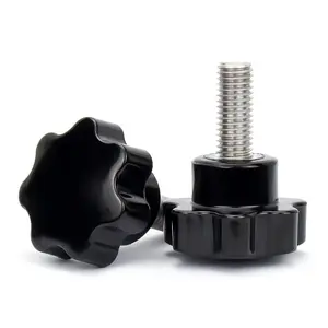Fast Delivery Torx Star Bakelite Head Knobs Plastic Seven <strong>Angle</strong> Knob Ball Plum Handle Stainless Steel 304 Thumb <strong>Screw</strong> - Product Image 1