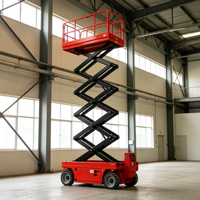 Plateforme de travail en hauteur mobile autopropulsée à ciseaux électro-hydrauliques en acier 6m-14m 450kg certifiée CE