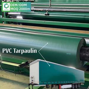 Bâche en <span class=keywords><strong>PVC</strong></span> imperméable anti-UV de qualité supérieure 1000*1000 30*30 <span class=keywords><strong>900g</strong></span> pour rideau latéral de camion - Product Image 3