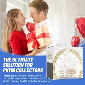 New Style Acrylic TCG <b>Card</b> Display Case Customizable Logo Dustproof Clear Booster Box <b>Protector</b> for Display - Product Image 5