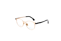 Gafas Superovo Unisex Anti-Blue Light Pure Titanium Full-Rim, ligeras, estilo Glam, patrón de impresión, gafas ópticas doradas para