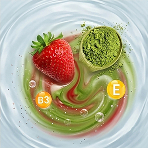 Jabón para el Acné Yoko Gold Matcha y Fresa 60g. Elaborado con Triple Ingrediente para Limpiar, Hidratar y Refrescar el Rostro - Product Image 5