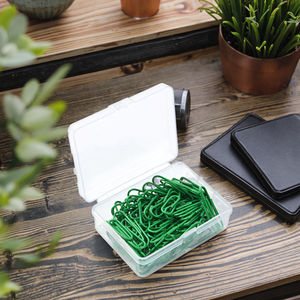 2025 nouveau XS <span class=keywords><strong>petit</strong></span> 1.1 pouces rose <span class=keywords><strong>trombone</strong></span> vinyle enduit pour empêcher les pages de déchirure boîte d'organisation bureau usage domestique paquet de 50 pinces - Product Image 5