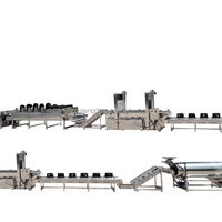 Automatische Geëxtrudeerd Tarwe Meel Frituren Bugels Rijst Crackers Snacks Making Machine Productielijn