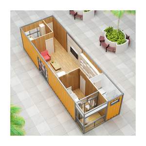 Maison conteneur mobile préfabriquée 20/40 pieds, deux chambres, un salon, module cuisine-restaurant, design moderne, Philippines - Product Image 1