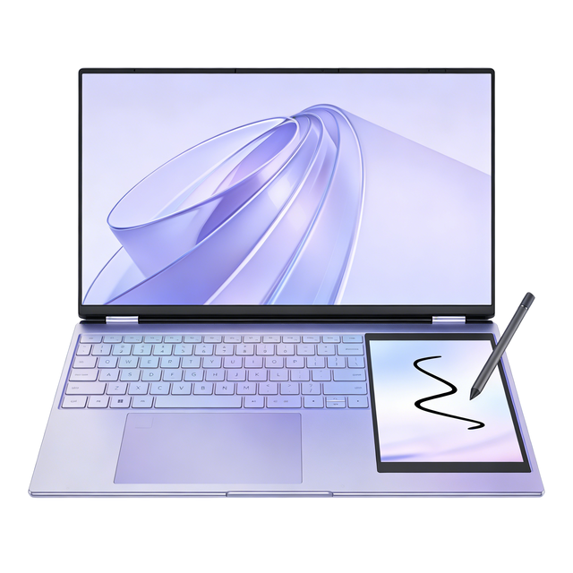 2026 NEW 15.6 Inch 7 Inch Dual Screen Intel Celeron Quad Core Laptop FHD SSD Win11 10 USB Port Cooling Camera English Keyboard
