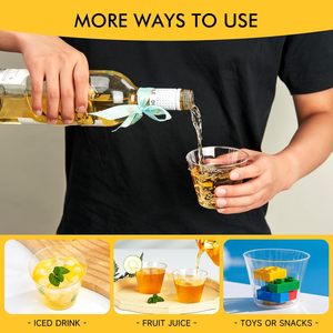 Bicchieri di Plastica Trasparenti Usa e Getta da 9oz con Logo Personalizzato per Uso Quotidiano e Bevande Fredde a Prezzo Conveniente - Product Image 6