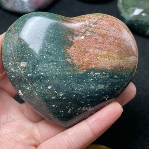 Venta al por Mayor de Cristal Hola, Jaspe Oceánico en Forma de Corazón, Tallado a Mano de Alta Calidad, Estilo Bohemio, Tendencia de Moda, Recuerdo DIY, Regalo, Decoración del Hogar - Product Image 6