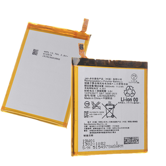 Original Li-ion Polymer Battery 3100mah Lis1558erpc for Sony Xperia Z3 D6603 D6633 D6653 Cell Phone Battery Replacement