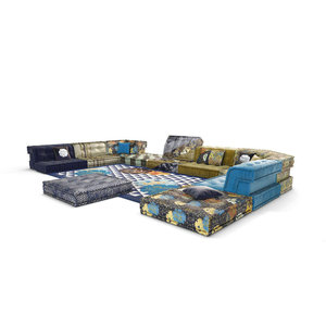 Ensembles de canapés de salon modulaires au <span class=keywords><strong>design</strong></span> moderne, canapé en tissu, meubles de maison, canapé Mah Jong Composition Rochi <span class=keywords><strong>Bobois</strong></span> - Product Image 4