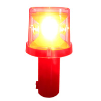 Lumière solaire LED rouge jaune vert blanc stroboscopique pour barrière, cône de circulation, garde-corps, clôture d'isolation latérale de route, camion