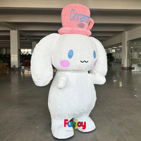 Costume de mascotte gonflable Cinnamoroll pour chien, ensemble cosplay géant, ensemble de peluche pour fête, costume gonflable géant amusant pour Halloween, rue