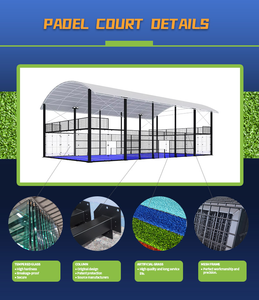 Cubierta para Pista de Pádel Resistente para Exteriores MCG, Diseño de Techo con Estructura de Acero, Carpa para Pista de Pádel Personalizada, Precio de Fábrica - Product Image 4