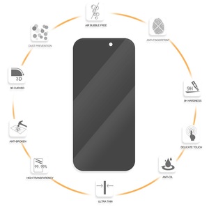 Protector de Pantalla de Vidrio Templado Antiespía DMAX de 0.33MM para <span class=keywords><strong>Honor</strong></span> Magic8 <span class=keywords><strong>Pro</strong></span>, Protector de Pantalla de Privacidad Premium - Product Image 4