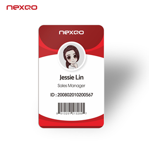 Carte d'identité professionnelle en plastique personnalisée avec nom, image et informations, carte RFID 125Khz /13.56Mhz pour la gestion des présences - Product Image 1