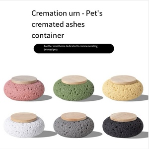 Urne funéraire simple et ronde pour animaux de compagnie, boîte à cendres étanche avec anneau en silicone pour chien, chat, petit animal, commémoration de la crémation - Product Image 3