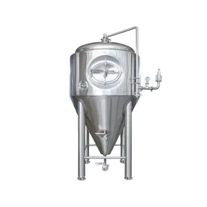 METO tangki fermentasi 100L 300l 500l 1000l, peralatan fermentasi bir proyek Turnkey