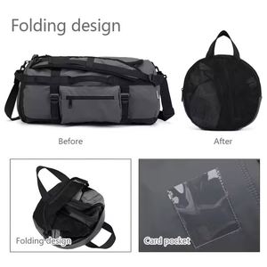 Custom Logo New <b>Large</b> Capacity Oxford Men Fashion Waterproof Backpack Sports Duffle Duffel Gym Travel <b>Bag</b> with Shoe Compartment - Product Image 5
