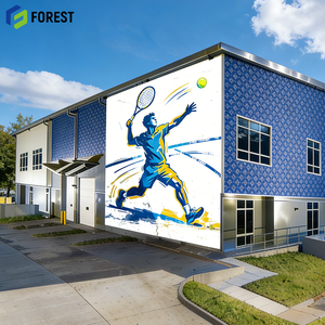 Edificio Deportivo Prefabricado Versátil de Acero Transparente, Edificio Comercial de Acero, Diseño Moderno, Bajo Costo, Preconstruido - Product Image 1