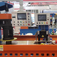 Máquina Automática para Atar Cables en Palés, con Control PLC, para Enrollar Cables y Flejarlos Verticalmente
