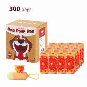 Nouveaux sacs parfumés pour excréments de chien avec boîte distributrice, parfum fruité, sacs anti-fuite pour déjections animales, sacs jetables pour la promenade, sacs de nettoyage pour chiens - Product Image 6