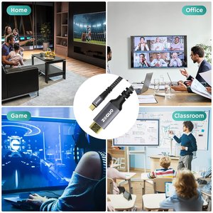 Câble USB <span class=keywords><strong>vers</strong></span> <span class=keywords><strong>HDMI</strong></span> 4K 60Hz, coque en aluminium, nylon tressé, convertisseur <span class=keywords><strong>HDMI</strong></span> <span class=keywords><strong>vers</strong></span> Type C, <span class=keywords><strong>Thunderbolt</strong></span> <span class=keywords><strong>4</strong></span>/3 <span class=keywords><strong>vers</strong></span> <span class=keywords><strong>HDMI</strong></span> pour projecteur audio - Product Image 6