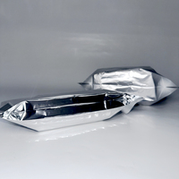 Luxuriöse Einzigartige Mattierte Maßgefertigte Aluminiumfolie Silber Poly-Ziplock Einkaufstaschen Verpackung für Kleidung mit Wasserdichter Funktion
