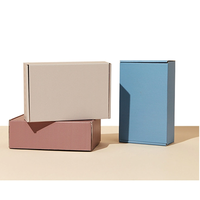 Boîtes postales personnalisées en carton ondulé avec doublure en mousse, emballage de style dossier avec pelliculage brillant et revêtement UV