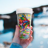 Nouvelle tasse de peinture diamantée Songwoo, broderie diamantée DIY faite à la main, peinture décorative créative entièrement en diamants