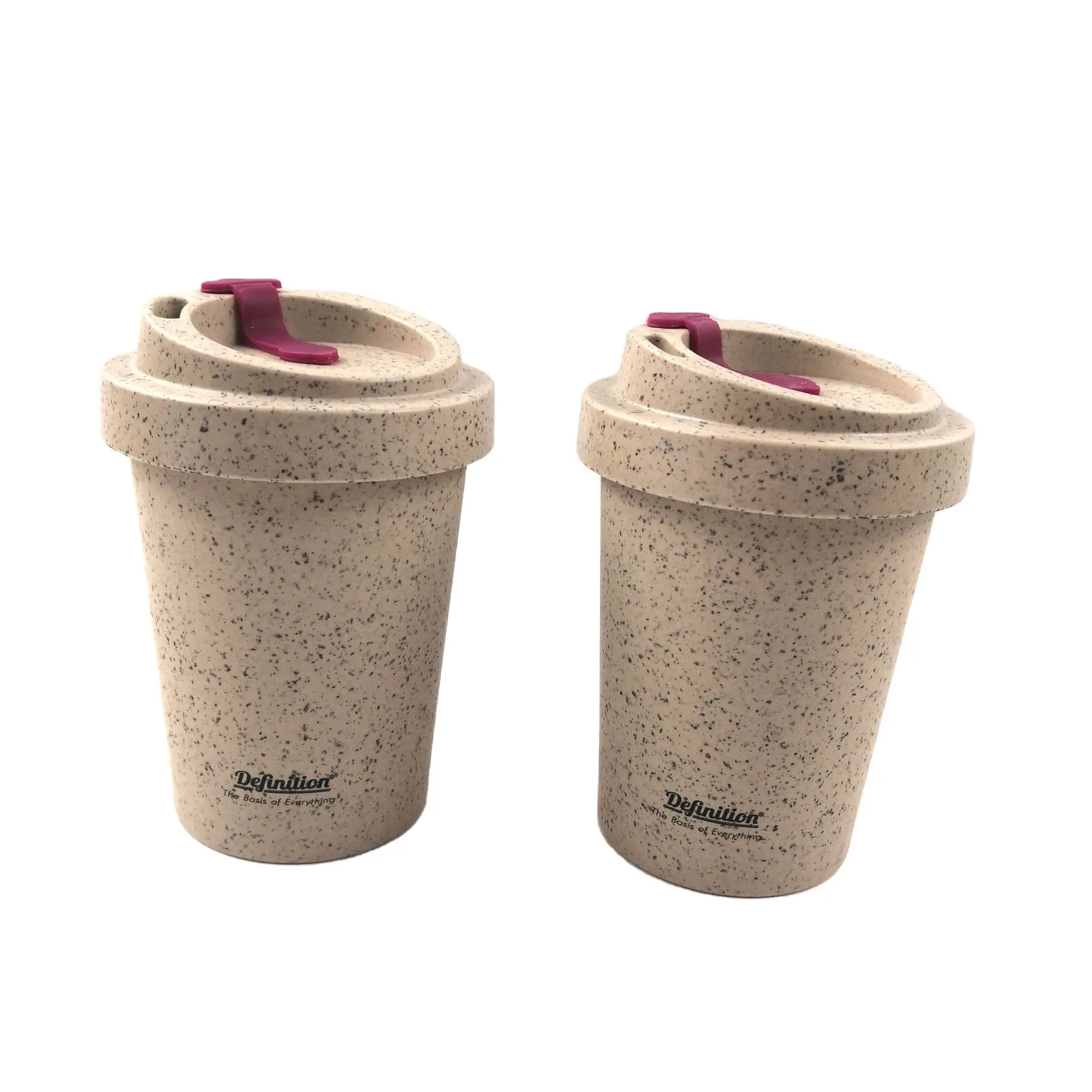 FOCUS tazza da caffè promozionale personalizzata fondi di caffè ecologici materiale riciclato tazza regalo con Logo stampato vendita calda biodegradabile