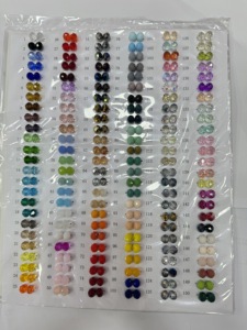 Groothandel 3mm 4mm 6mm 8mm Zwarte Transparante Rode Blauwe Kleur Gefacet Rondelle Glas Kristal Kralen Losse Kralen voor Sieraden maken - Product Image 1