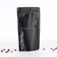 Eco Friendly Kraft Flat Bottom Paper Custom Printed Packing Biodegradable Compostable Bean Valve Packaging Coffee Bag