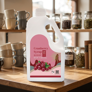 Sirop de fruits de canneberge de haute qualité (30% de jus original) en bouteille pour Bubble Tea - Certifié HALAL - Product Image 2