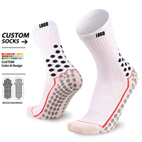 Chaussettes de football antidérapantes personnalisées résistantes à l'usure Chaussettes à poignée de compression Chaussettes de football athlétiques