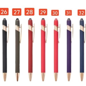 Stylo bille en métal personnalisé avec logo, stylo tactile promotionnel, cadeau OEM - Product Image 1