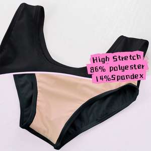 Черный хлопковый балетный купальник для танцев, белый гимнастический купальник, высокая эластичная танцевальная одежда для девочек - Product Image 6