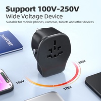 Worldplug tout-en-un 20W PD adaptateur universel interchangeable dans le monde entier Type B C G I prise 10A cuivre voyage prise murale
