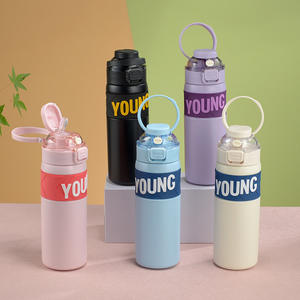 กระติกน้ำกีฬาสำหรับเด็ก วัสดุสแตนเลส 304 ใช้ซ้ำได้ พกพาสะดวก เหมาะสำหรับนักเรียน ใช้กลางแจ้ง - Product Image 1