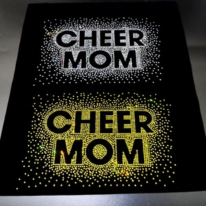 Biểu Tượng Tùy Chỉnh Thiết Kế T Áo Sơ Mi Cổ Vũ Rhinestone Chuyển Nhảy Mẹ Cổ Vũ Mẹ <span class=keywords><strong>Hotfix</strong></span> Rhinestone <span class=keywords><strong>Motif</strong></span> - Product Image 6