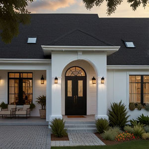 Puerta de Entrada de Aluminio Estilo Americano ZEKIN para Casa Moderna o Villa, Puerta de Seguridad Exterior con Certificación CE ISO NFRC - Product Image 6