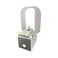 Support de charnière en U en aluminium sablé naturel usiné CNC sur mesure avec trou fendu pour l'automatisation