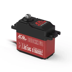 Servomoteur numérique standard AGFRC B53CHN V2 20.5KG à couple élevé, vitesse rapide 0.06 sec, moteur sans noyau pour voiture <span class=keywords><strong>RC</strong></span> / jets <span class=keywords><strong>RC</strong></span>, voitures de drift <span class=keywords><strong>RC</strong></span> pour garçons - Product Image 1