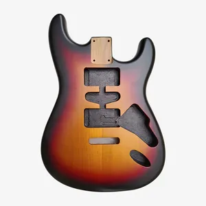<span class=keywords><strong>Corps</strong></span> <span class=keywords><strong>de</strong></span> guitare ST <span class=keywords><strong>de</strong></span> haute qualité en aulne, configuration H-S-H, couleur Matt Sunset, pièce <span class=keywords><strong>de</strong></span> rechange pour style <span class=keywords><strong>Stratocaster</strong></span> - Product Image 1