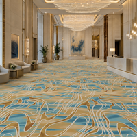 Tapis de sol imprimé en nylon antidérapant, résistant aux taches, fabriqué à la machine, sur mesure, pour hôtel, cinéma, salle à manger