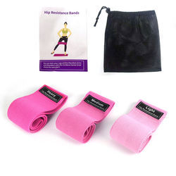 Factory Wholesale Custom Logo Print Fabric Fitness Exercise Booty Hip <b>Band</b> Set <b>Workout</b> Loop Resistance <b>Bands</b> - Product Image 4