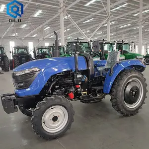 Mini 45pk Dieselmotor Aangedreven 4wd Tractor Voorlader Multifunctionele Landbouwmachines Apparatuur Wiel Tractor Retail