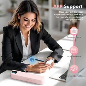 Organizador de Pastillas Inteligente de Plástico con Alarma, Aplicación Bluetooth, Pastillero Semanal, Estuche de Viaje para Medicamentos y Vitaminas - Product Image 5